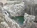 View of waterfall and pool