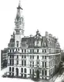 New England Mutual Life Insurance Building, (1875, demolished 1946), Boston, Massachusetts. Statues destroyed, 1945