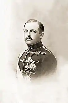 Prince Luís of Orléans-Braganza wearing the insignia of the order and other orders and decorations