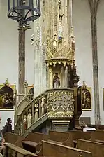 Stone pulpit