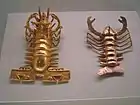 Two lobster-shaped pendants; 700–1550; Museo del Jade Marco Fidel Tristán Castro (San José, Costa Rica)