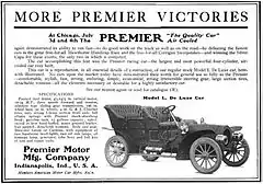 1906 Premier Victories Advertisement