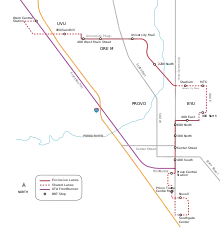 Unofficial Provo Orem BRT route map.