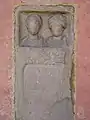 Stele in memory of C. Iulius Censo and Iulia Privata