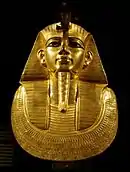 The gold funerary mask of Psusennes I