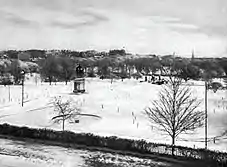 Boston Public Garden in the winter of 1901