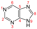 Skeletal formula with numbering convention