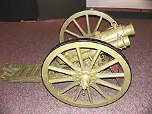 Side view of British example on display at US Army Ordnance Museum