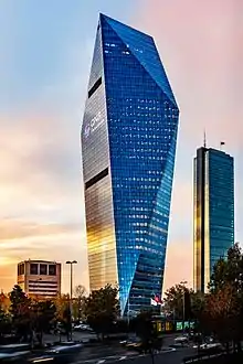 Finansbank Tower and Istanbul Sapphire on Büyükdere Avenue