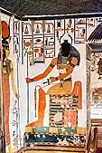 Painting of Khepri in (QV66) the entrance to the tomb of Nefertari.