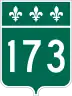 Route 173 marker