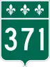 Route 371 marker