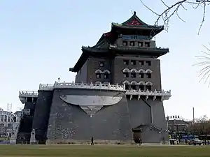 Archery tower viewed from the west