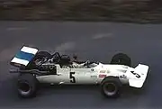 Dieter Quester racing a BMW 269 F2 car in 1970.