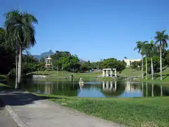 Lake and the palace in the background