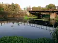 Railway bridge over the river Oker in Rüningen.