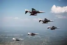 RF-4Cs 67th TRW in flight 1988