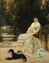 Lady in the Garden with her Dog (1885–1890)