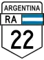 National Route 22 shield}}