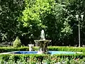 A fountain in the town park