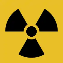 Ionizing radiation hazard trefoil