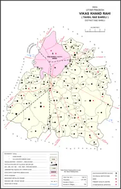 Map showing Jamalpur Nankari (#498) in Rahi CD block