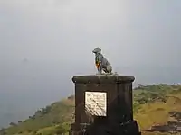 Samadhi memorial for a royal dog, Raigad Fort