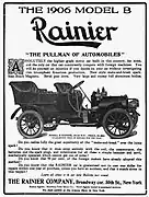 1906 Rainier Model B advertisement