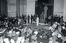 Governor-General Rajagopalachari declares India a Republic at Darbar Hall on 26 January 1950