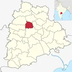 Location in Telangana