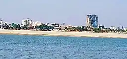 View of Rajshahi city from the Padma River