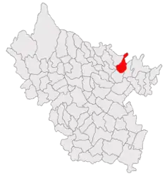 Location in Buzău County