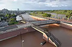 Flooding damage from Tropical Storm Irene in New Brunswick