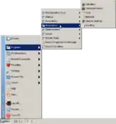 Start menu in ReactOS