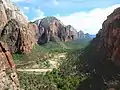 North aspect from Angels Landing area