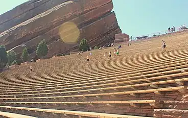 Red Rocks Amphitheatre seating