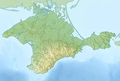 Location of gulf in the Black Sea