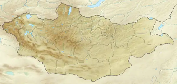 Mönkh Saridag is located in Mongolia