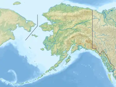 Map showing the location of Denali National Park and Preserve