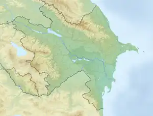 Location of tarn in Azerbaijan.