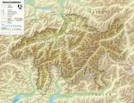 Stausee Solis is located in Canton of Graubünden