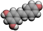 Chemical structure of trans-resveratrol