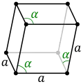 Rhombohedral crystal structure for antimony