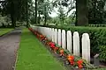 Row of headstones