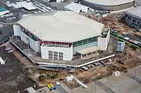 Aerial picture of the arena in 2016.