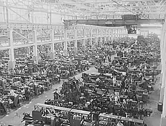 Interior of the Rouge Tool & Die works, 1944