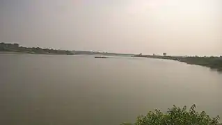 Godavari river as seen from the Maruti temple in village.