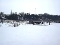 Bridge over Nicolet River in Sainte-Monique.