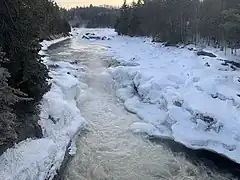 Batiscan River, spring flood, Notre-Dame-de-Montauban