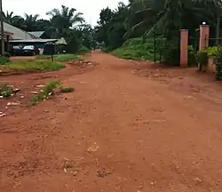 Road leading to Ezema from Fen park Hotels